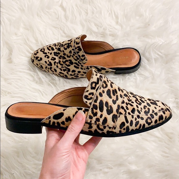 Halogen Shoes - Nordstrom Halogen Animal Print Mules Slippers Calf